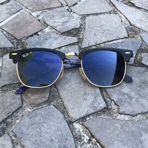 Ray ban clubmaster polarized sun glasses